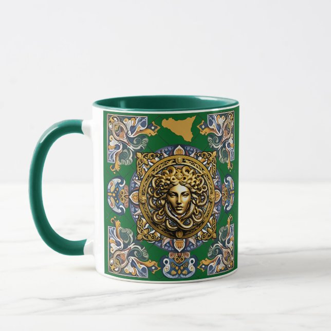 Sicilia Sicilian Pattern  Mug (Left)