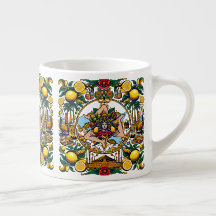 Sicilia Sicilian Trinacria Espresso Cup