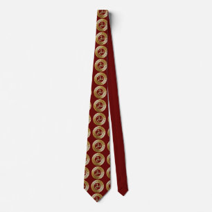 Sicilia (Trinacria Symbol) Premium Golden Neck Tie