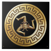 Sicilia Trinacria Wall Tile