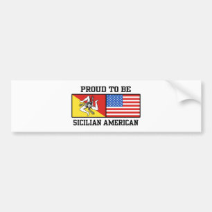 Sicilian American Bumper Sticker