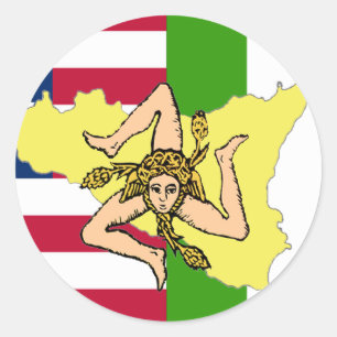 Sicilian American Sticker