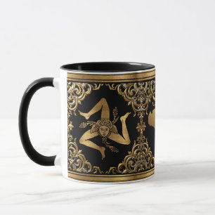 Sicilian Baroque Trinacria Design Mug