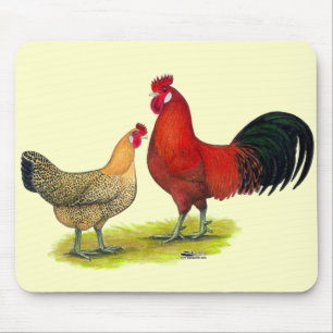 Sicilian Buttercup Chickens Mouse Pad