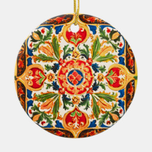 Sicilian Ceramic Pattern Ornament