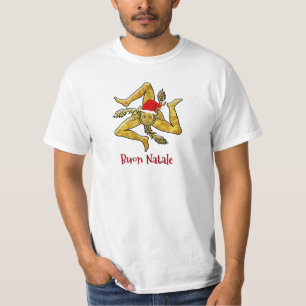 Sicilian Christmas Trinacria T-Shirt