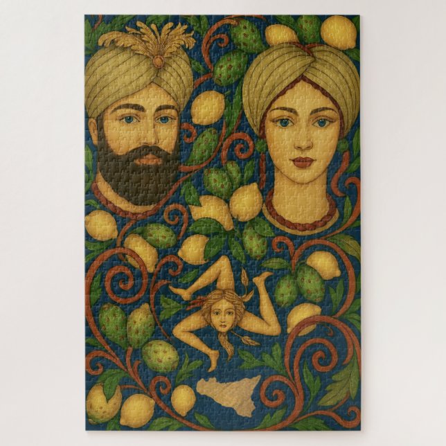 Sicilian Design  Jigsaw Puzzle (Vertical)