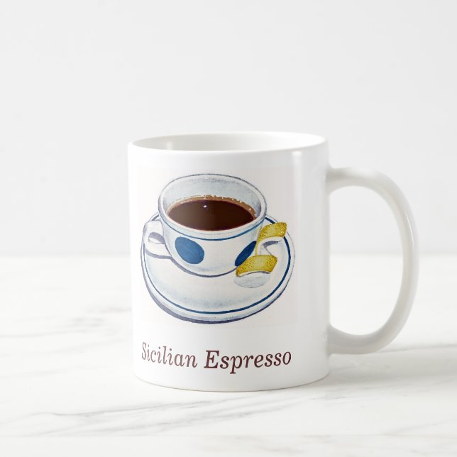 Sicilian Espresso Coffee Mug (Right)