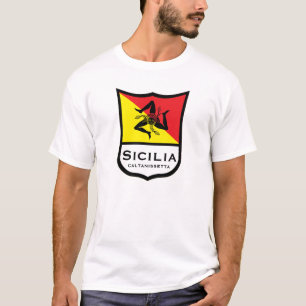 Sicilian Flag Trinacria Personalize T-Shirt