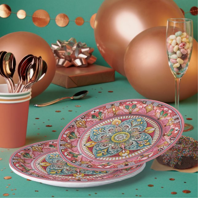 Sicilian Green: Melamine Paper Plate (Multi)