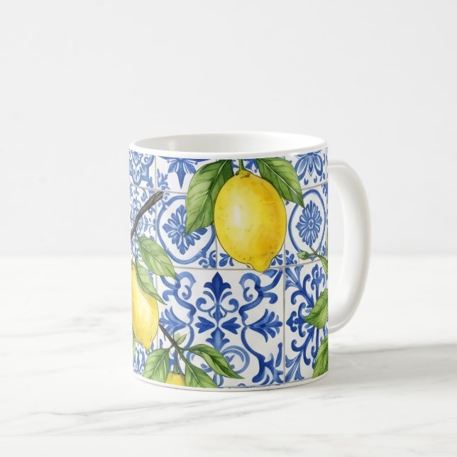 Sicilian Lemon Coffee Mug (Front Right)