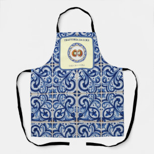 Sicilian Majolica Tile Chef Apron  Arancini 