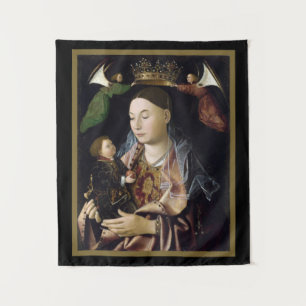 Sicilian Renaissance "Madonna and Child Tapestry