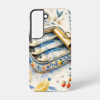 Sicilian Sardine Watercolor Art Samsung Galaxy Case
