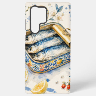 Sicilian Sardine Watercolor Art Samsung Galaxy Case