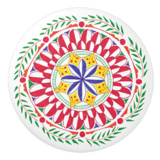 Sicilian Star Ceramic Knob