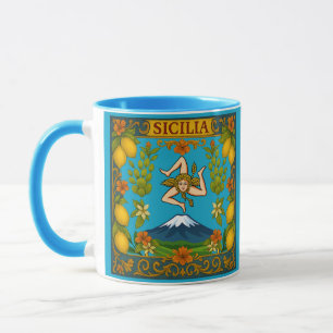 Sicilian Trinacria Design Mug