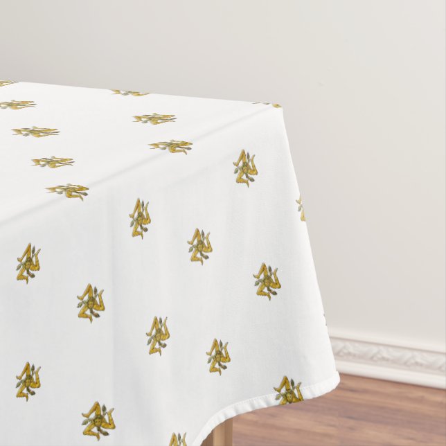 Sicilian Trinacria Gold Tablecloth (In Situ)