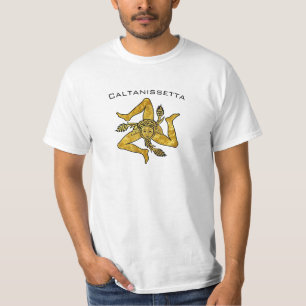Sicilian Trinacria in Gold Personalize T-Shirt