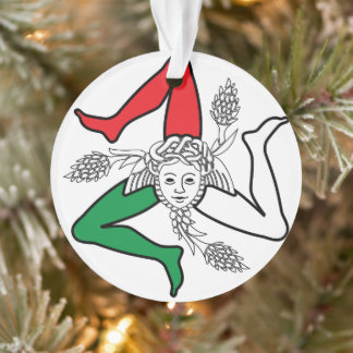 Sicilian Trinacria Medusa Emblem Italian Theme Ornament