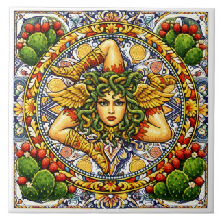 Sicilian Trinacria   Tile