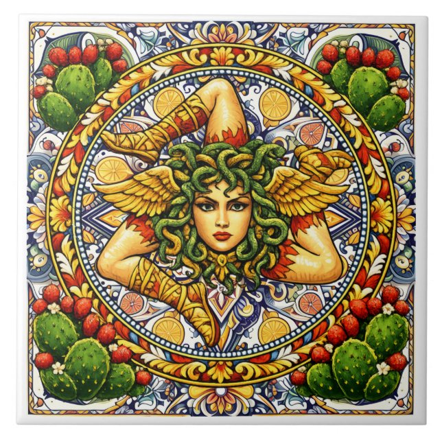 Sicilian Trinacria   Tile (Front)