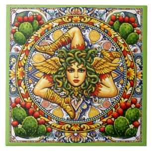 Sicilian Trinacria   Tile
