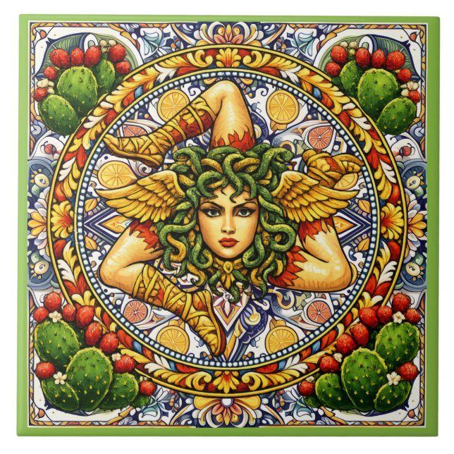 Sicilian Trinacria   Tile (Front)