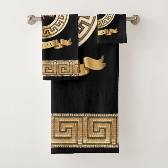 Sicilian Trinacria Towel Gift Set (Insitu)