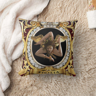 Sicilienne Medusa Trinacria Coussin cadeau