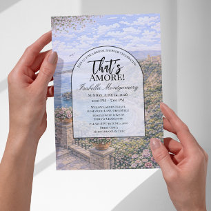 Sicily Coast Italian Themed Bridal Shower Invitation