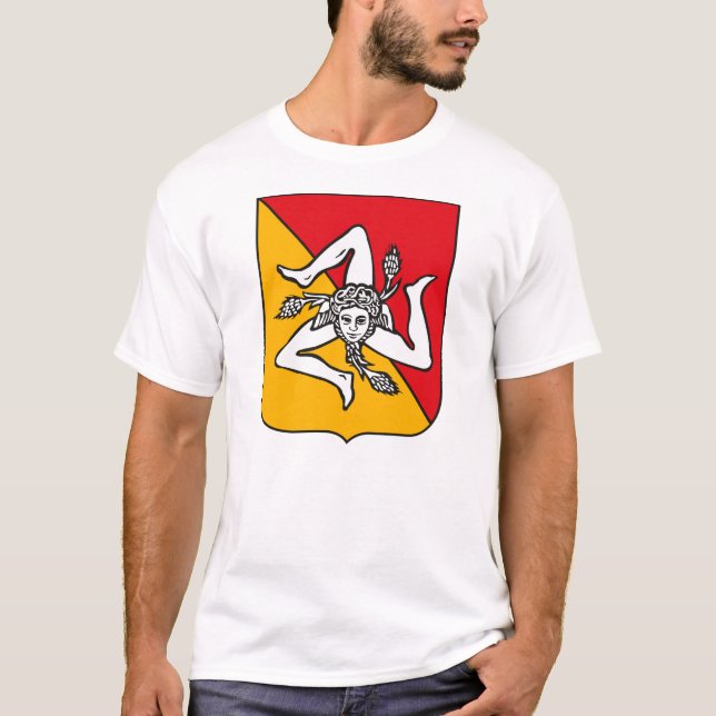 Sicily Coat of Arms T-shirt (Front)