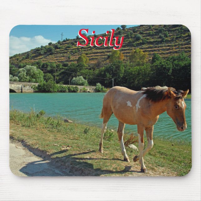 Sicily horse mouse pad (Front)