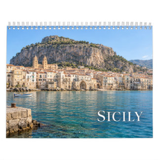 Sicily Italy – Beautiful Coastal & Island Scenery Calendar