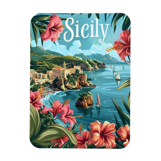 Sicily Italy Magnet (Vertical)