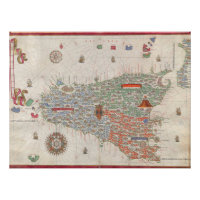 Sicily Italy Manuscript Atlas Vintage Map