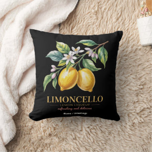 Sicily Italy Proud Sicilian Fresh Italian Lemons Throw Pillow