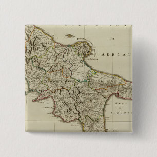 Sicily, Kingdom of Naples 2 Inch Square Button