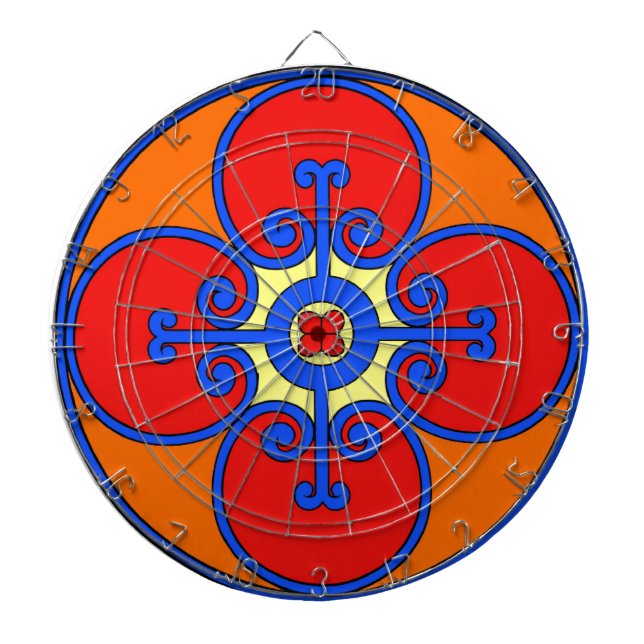 Sicily Mediterranean Design Dartboard (Front)
