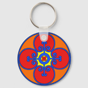 Sicily Mediterranean Design Keychain