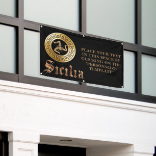 Sicily Personalizable Commercial Banner Sign