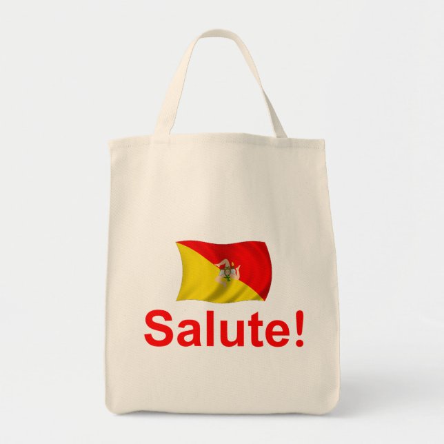 Sicily Salute! Tote Bag (Front)