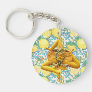 Sicily Trinacria Yellow  Italian Lemon Ornament