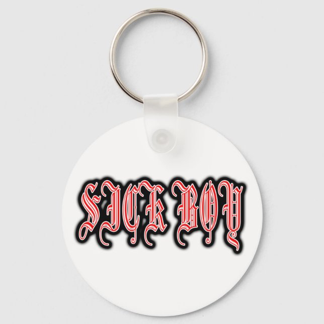 Sick Boy punk SICKBOY PUNKS Punk Rock Music Keychain (Front)