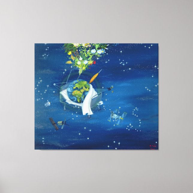 Sick Earth 2008 Canvas Print (Front)