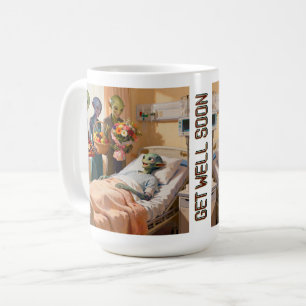 Sick Fantasy Creatures in Hospital + Visitors 5 Coffee Mug