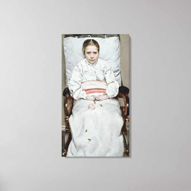 Sick Girl Canvas Print (Front)