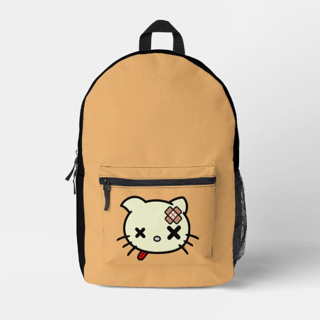 Sick Kitty Printed Backpack (Front)
