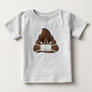 Sick Mask Poop Emoji Baby T-Shirt