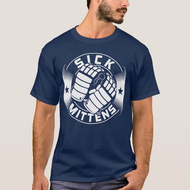 Sick Mittens Ice Hockey Slang T-Shirt (Front)